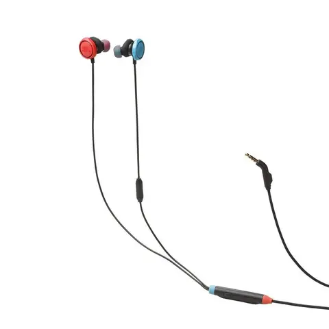 JBL QUANTUM 50, 3,5‑mm kabelgebundene In‑Ear‑Gaming‑Kopfhörer, Nintendo, Blau & Rot