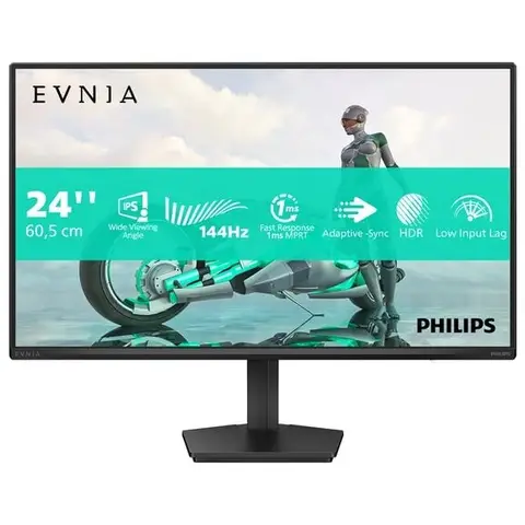 PHILIPS Evnia 24M2N3200NF - 24 Zoll Full HD Gaming-Monitor, 144 Hz, 1 ms MPRT, FreeSync, G-Sync-kompatibel (1920 x 1080, HDMI 2.0, DisplayPort 1.4) Schwarz