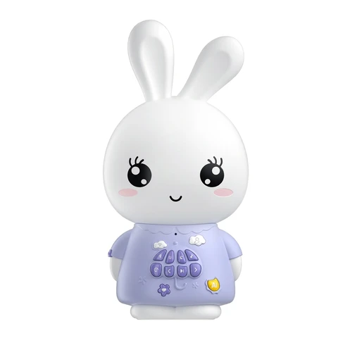 alilo Smart AI Bunny KI-Spielzeug für Kinder, ChatGPT Intelligenter Begleiter mit Echtzeit-Sprachfunktion, 4 Agenten & 91 Sprachen, Vorinstalliert mit 48 Bunny Englisch/50 Geschichten/66 Musikstücken/28 Schlafliedern/34 klassischen Melodien, Bluetooth-Lautsprecher