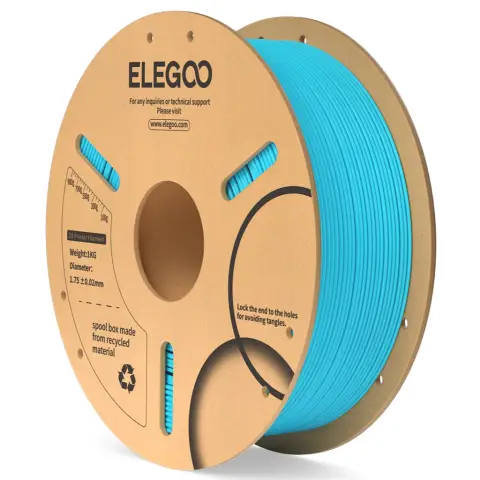 Elegoo PLA Filament 1kg Paper Spool-Sky Blue(10 spools/ctn)