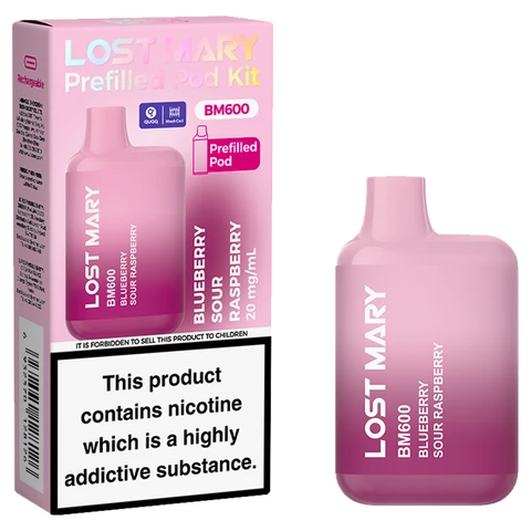 Lost Mary Bm600 Prefilled Kit Blueb Sour Rasp