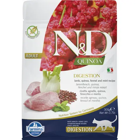 Farmina N&D Quinoa Cat Digestion Lamb 300 gr.