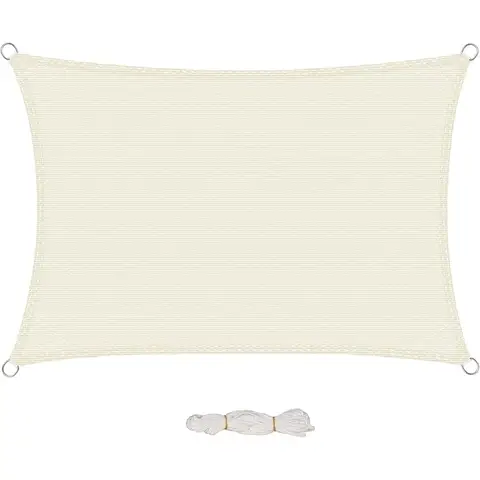 EUGAD Sonnensegel 200 g/m² mit Befestigungsseilen, Premium HDPE, wetterfest, atmungsaktiv, dreieckig, rechter Winkel, wasser- und luftdurchlässig, für Terrasse, Garten, Balkon, Camping