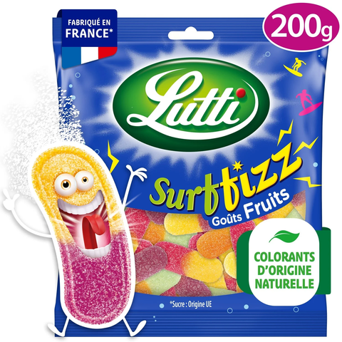 Bonbons surfizz piquants Lutti le sachet de 200g