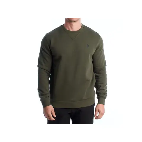 Polo heren groene crewneck sweatshirt M