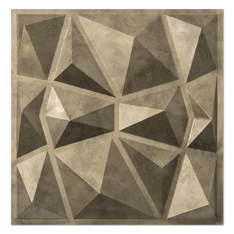 Premium 3D-Wandpaneele im Diamantmuster - Antikgold 30 × 30 cm (Packung mit 33)