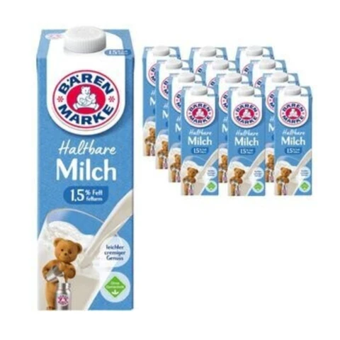 Bärenmarke Haltbare Milch 1,5% Fett 1 l X 12