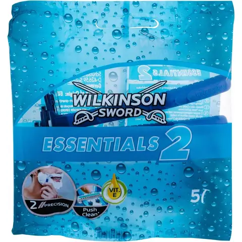 WILKINSON SWORD Everyday 2 - Rasoirs Jetables Homme - Lot de 5 rasoirs