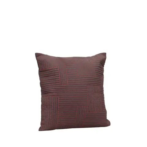 Floy Coussin Marron/Rouge