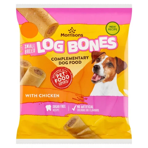 Morrisons 4 Small Breed Log Bones 180g