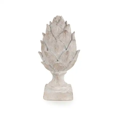 Candlelight Sculpture Artichoke Washed Grey H:32cm