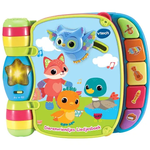VTech baby dierenvriendjes liedjesboek - interactief speelgoed, blauw (3 tot 36 maanden)