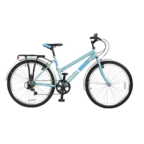 Falcon Bike Expression Road/Mountain Hybrid with Pannier Rack Blue 26"