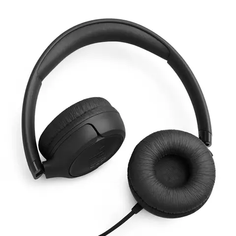 JBL Tune 530 On-Ear kabelgebundene Kopfhörer, pure-bass-Sound, Schwarz