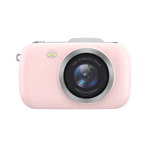 Komery G7-A 4K Digital Camera,Cameras for Photography,80MP UHD Portable Vlogging Camera,Cheap 18X Zoom Travel Point and Shoot Camera,Photography Cameras for Beginners Teen - Pink