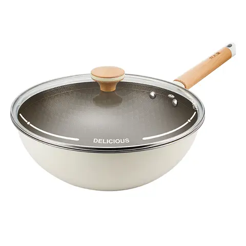 COOKER KING Lingbai Honingraat Keramische Wok 30cm