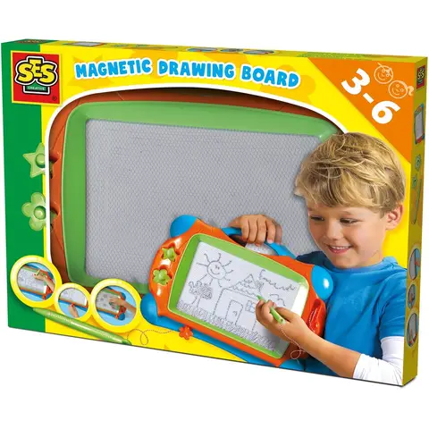 SES Magnetisch Tekenbord - 25 x 34 cm, Kunststof