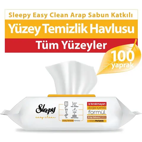 Sleepy Doekjes Easy Clean Geel 100 st