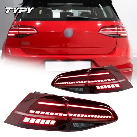 TYPY Car Tail Lamps For VW Golf MK7 Golf7.5 Taillight TSI TDI 2013-2019 LED Projetor Tail Lamp DRL Auto Accessories No Fit GTI