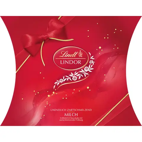 Lindt LINDOR Milchschokolade Kissenpackung, 250 g