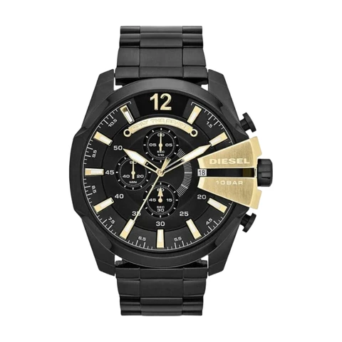 Diesel DZ4338  Black Mega Chief Chronograph Stainless Steel Watch
