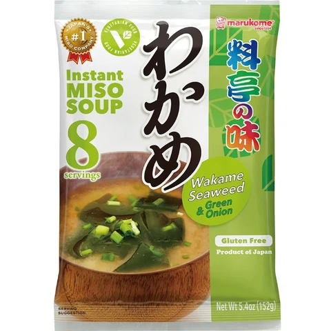 Marukome Instant Miso Soup Wakame Seaweed Flavour 8 servings 152g