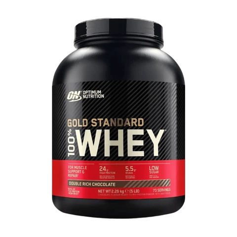 Optimum Nutrition 100% Gold Standard Molkenprotein, 2.270 g, Doppelter Schokoladengeschmack