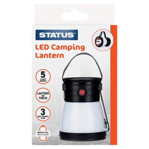 STATUS LED CAMPING LANTERN GREY STRAP