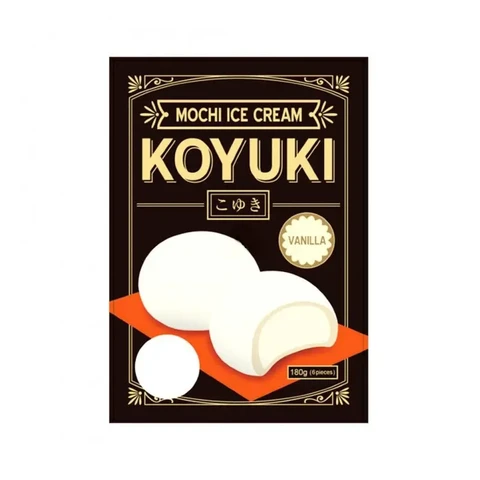 KOYUKI Japanisches Mochi-Eis Vanillegeschmack 180g (30g × 6 Stück)