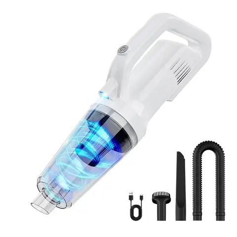 Cordless Battery Powered Big Dustin 5500Pa LED Washable Filter Multi-Nozzles Portable Vacuum Cleaner for Car & Home