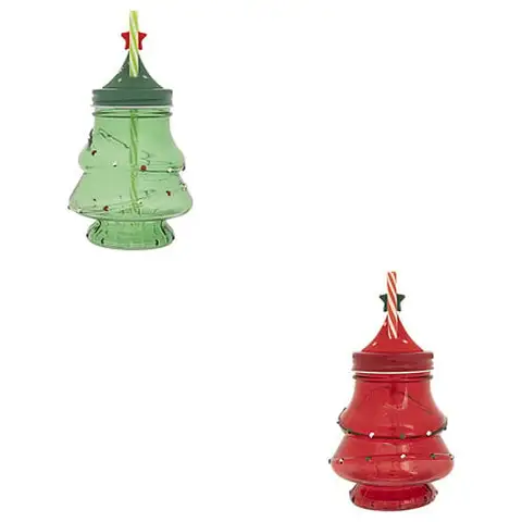 Tree mug height 13.5 cm assorted glass