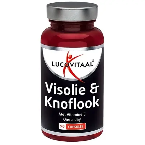 Lucovitaal Visolie & Knoflook met Vitamine E One a day 90 capsules