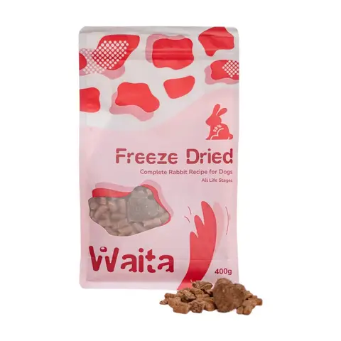 Waita Freeze Dried Complete Food for Dog - Rabbit Recipe 400g