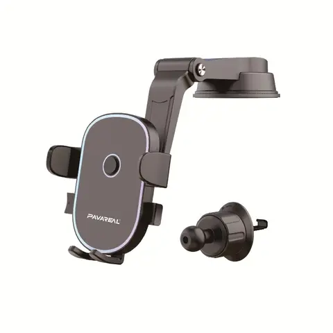 PAVAREAL CH75 2IN1 STRONG SUCTION BASE & HOOP CLIP CAR HOLDER Black