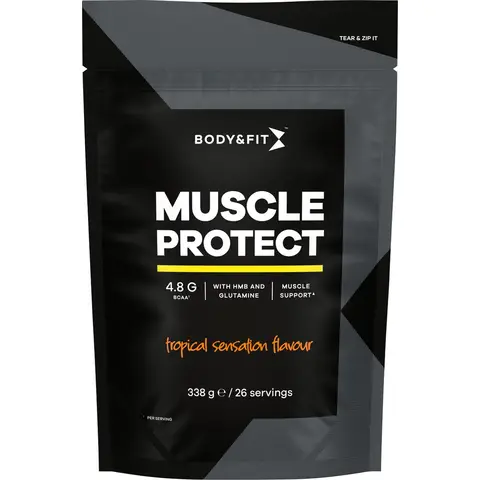 Body&amp;Fit Muscle Protect Tropisch, 338 g (26 porties)