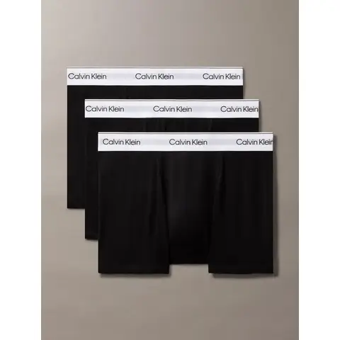 Calvin Klein RELAXED FIT TRUNK 3P UB1 Herren-Unterwäsche 3er-Pack Schwarz L