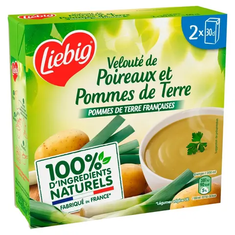 LIEBIG Velouté de Poireaux et Pommes de Terre 2x30cl