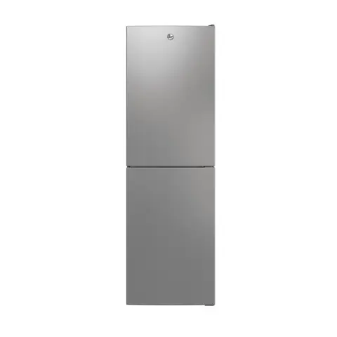 Hoover H-Fridge 300 Silver 55cm Fridge Freezer – Low Frost | E Energy Rated | 252L Capacity | 50/50 Split (HVT3CLECKIHS-1)