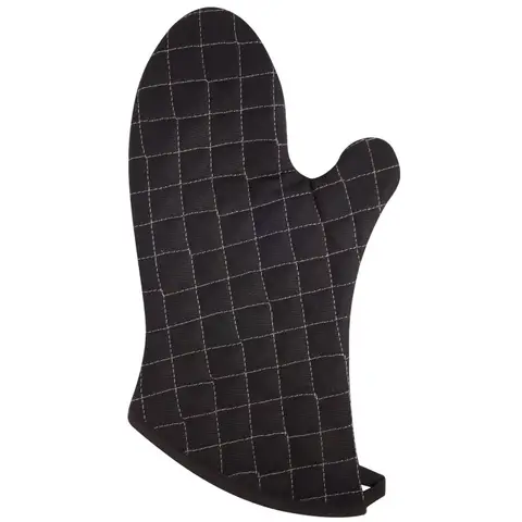 Dexam Single Oven Glove Love Colour 100% Cotton Black