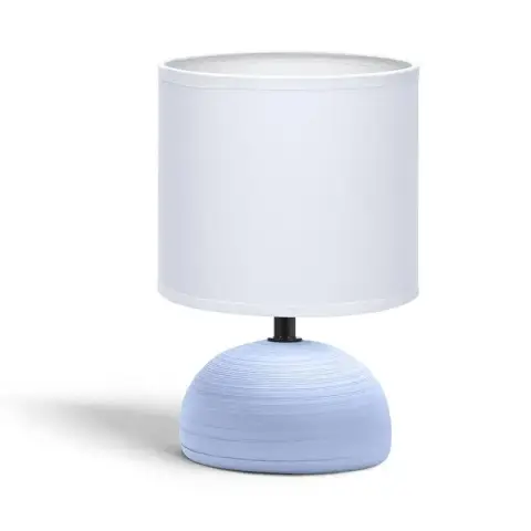Aigostar Tischlampe mit Schirm für E14 - Blau H23cm