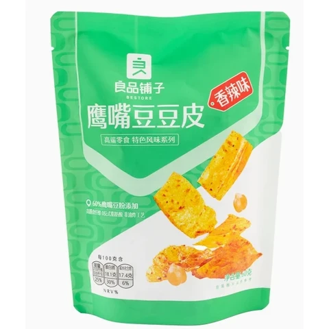 Liangpinpuzi Chips aux pois chiches (épicé) 60 g