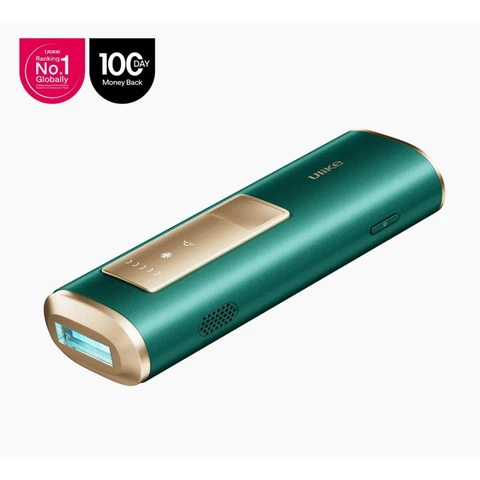 Ulike Air 2 IPL-ontharingsapparaat voor vrouwen en mannen met Ice Cooling-technologie, vrijwel pijnloze resultaten, veilig alternatief voor laserontharing, voor lichaam en gezicht, groen