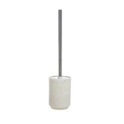 Maison by Premier Natural Toilet Brush, Speckled Polyresin Loo Brush With Stainless Steel Handle, Stone-Effect Toilet Brush