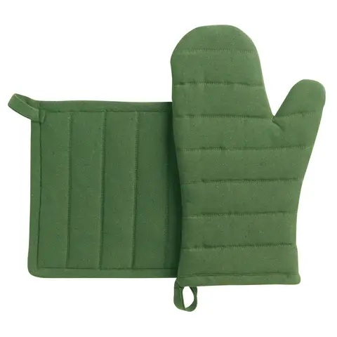 Gant de Cuisine et Manique en Matériaux Recyclés Jona Vert 15 x 30