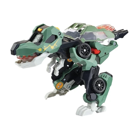 VTech Switch & Go Dinos Launcher T-Rex - Dino-Auto-Transformer - 2-in-1 Spielzeug mit Sound- und Lichteffekten - mit Launcher - für Kinder von 3–8 Jahren