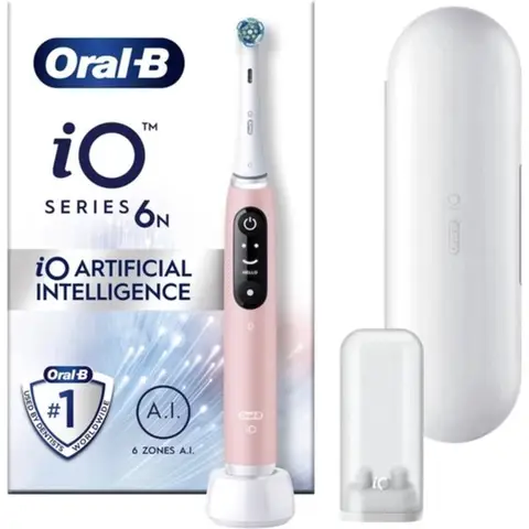 ORAL-B iO Series 6 Roze - Elektrische tandenborstel - Slimme detectie Tandvleesverzorging 3D Reiniging