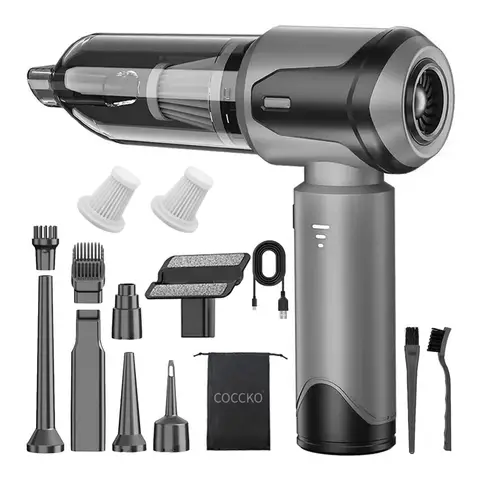 Powerful Cordless Car Vacuum Cleaner, Mini Portable Handheld Vacuum Cleaner 15000PA, 6000mAh Rechargeable with HEPA Filter, for Car, Home and Office, Compact, Lightweight