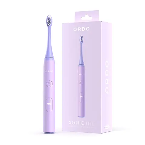 Ordo Sonic Lite Adult Electric Toothbrush, 35,000 Pulses per Min, 1 Toothbrush Head, 5+ Weeks Battery, Smart Timer, Waterproof, USB-C, Lavender