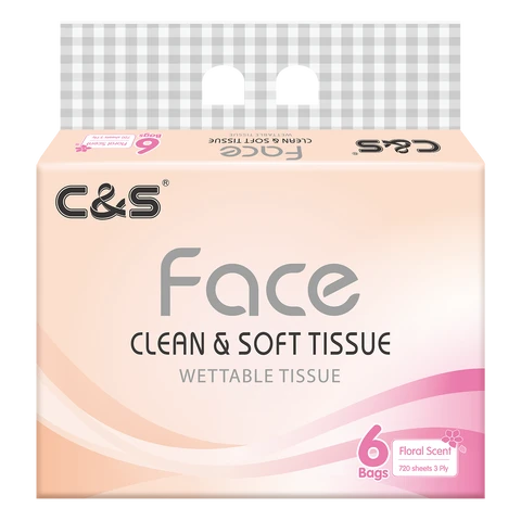 C&S 3ply 120sheets Facial Tissue(6 bags)