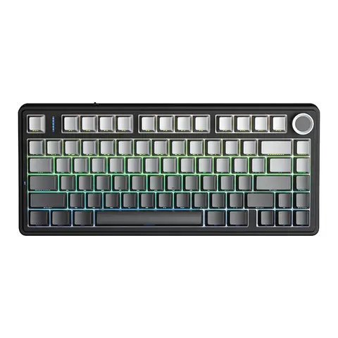 AULA F75 PRO 75% Mechanical Wireless Keyboard, QWERTY US layout,  Tri-Mode(Wired/Bluetooth/2.4G) - Gradient grey/Reaper Switch